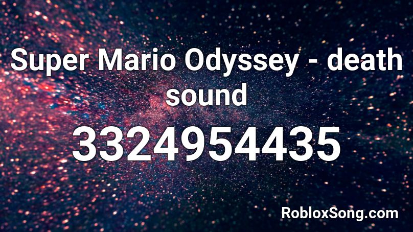 Super Mario Odyssey - death sound Roblox ID