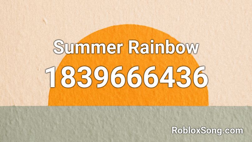 Summer Rainbow Roblox ID