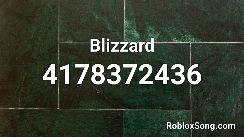 Blizzard Roblox ID