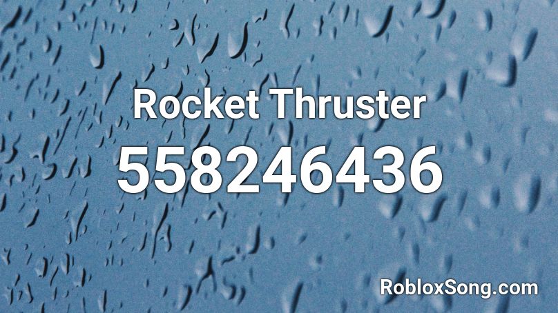 Rocket Thruster Roblox ID