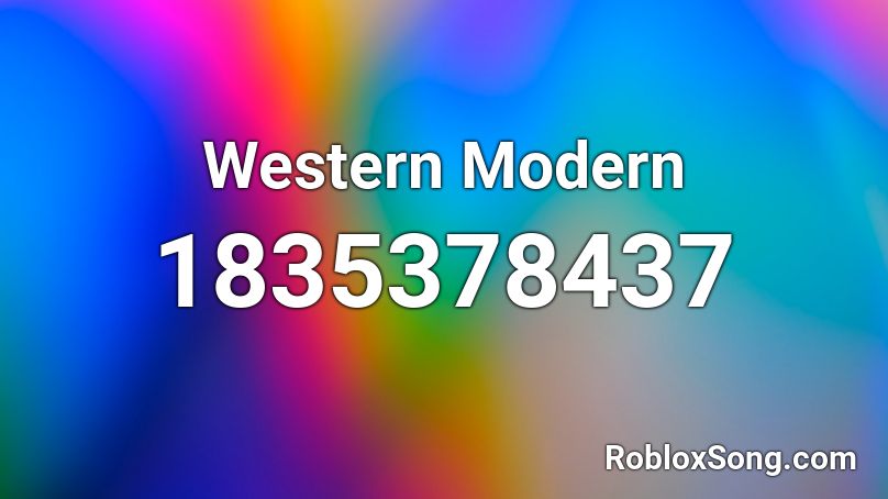 Western Modern Roblox ID