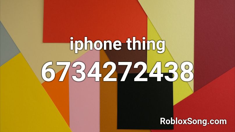 iphone thing Roblox ID
