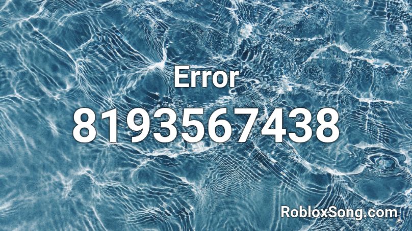 Error Roblox ID