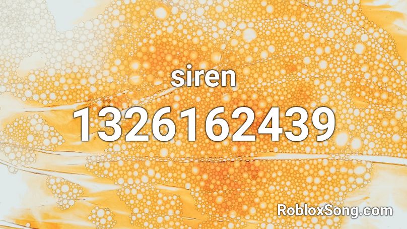 siren Roblox ID