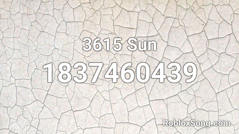 3615 Sun Roblox ID