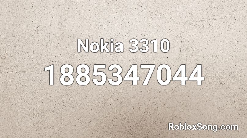 Nokia 3310 Roblox ID
