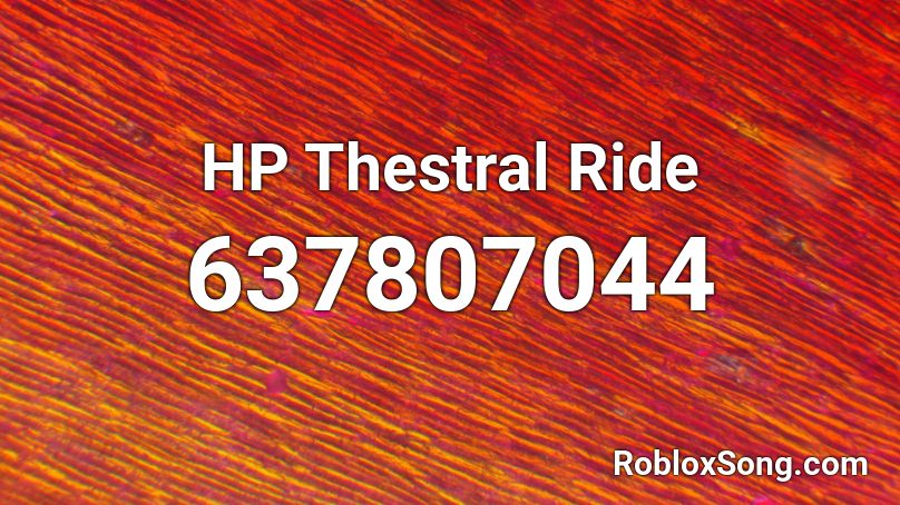 HP Thestral Ride Roblox ID