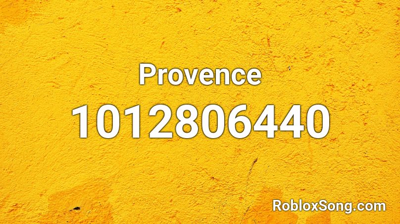 Provence Roblox ID