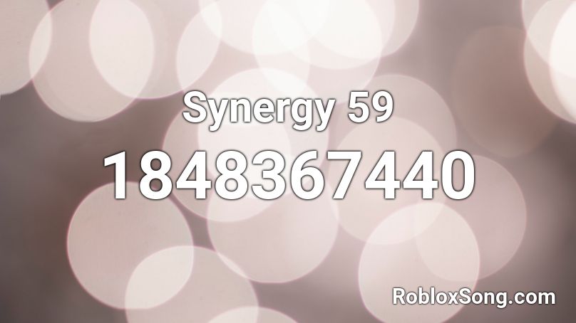 Synergy 59 Roblox ID