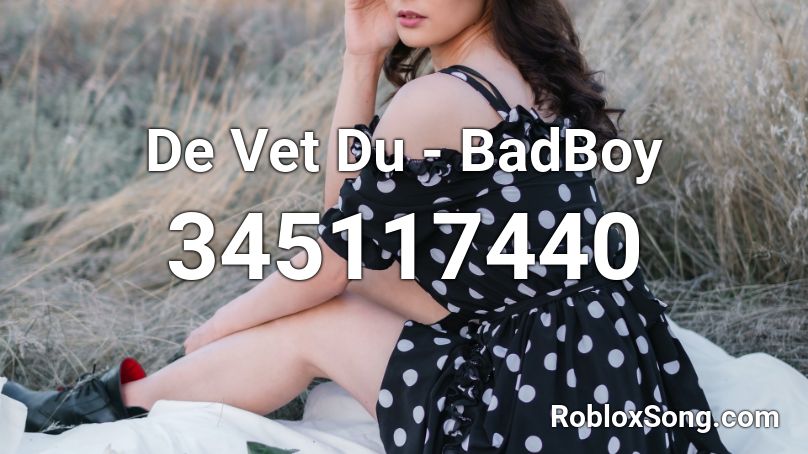 De Vet Du - BadBoy Roblox ID