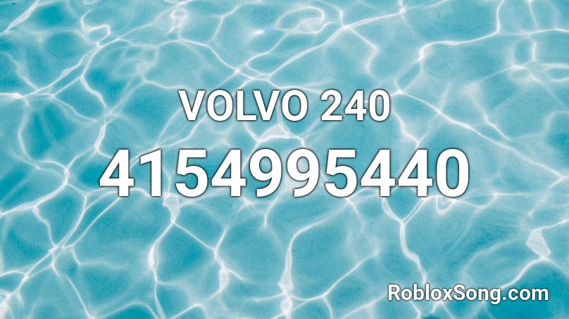 VOLVO 240 Roblox ID
