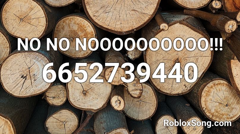 NO NO NOOOOOOOOOO!!! Roblox ID