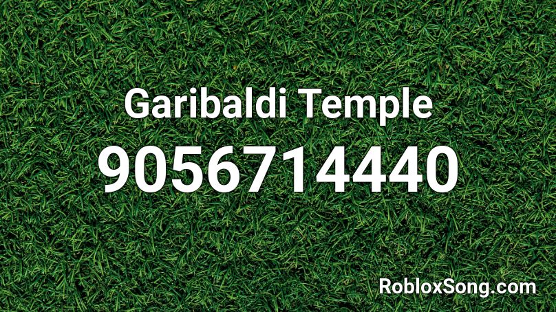 Garibaldi Temple Roblox ID