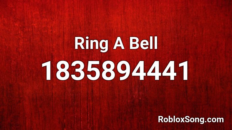 Ring A Bell Roblox ID