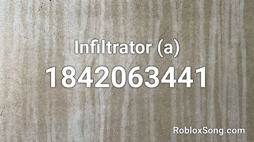 Infiltrator (a) Roblox ID