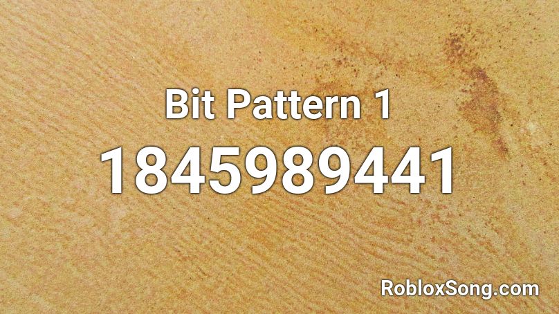 Bit Pattern 1 Roblox ID