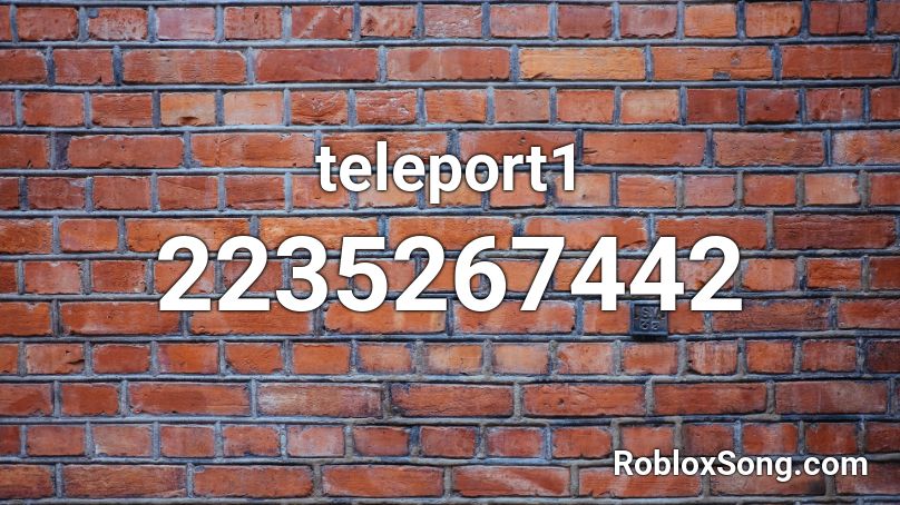 teleport1 Roblox ID