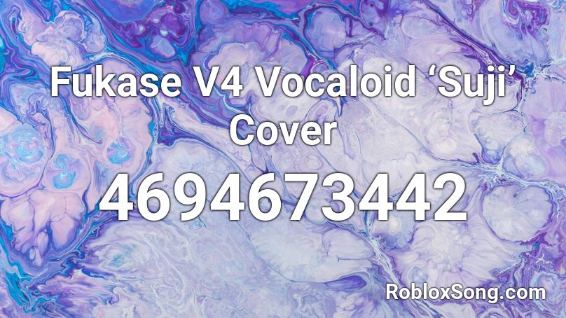 Fukase V4 Vocaloid ‘Suji’ Cover Roblox ID