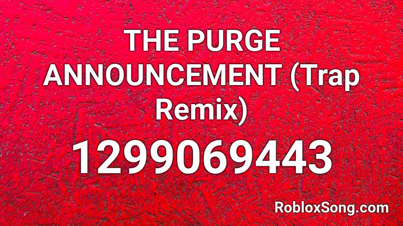 purge alarm roblox id