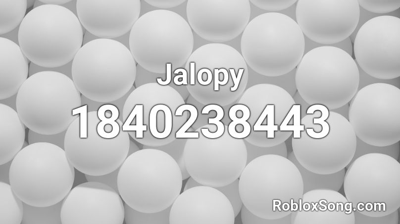 Jalopy Roblox ID