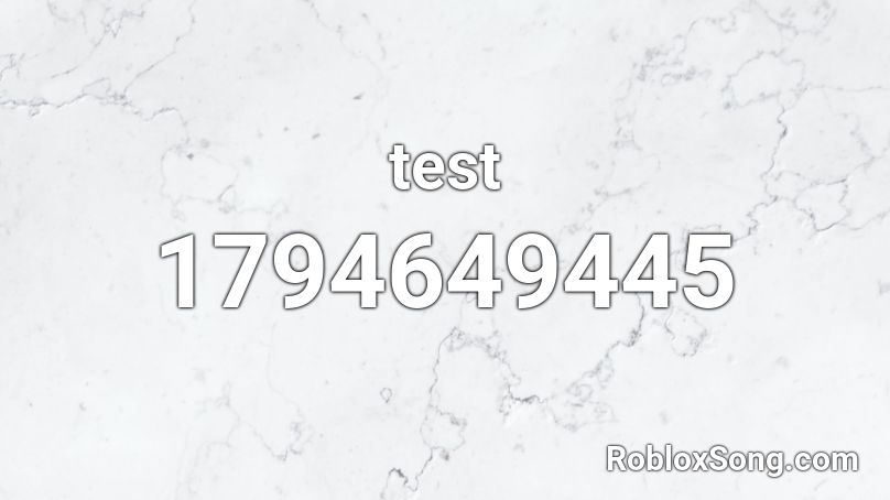 test Roblox ID