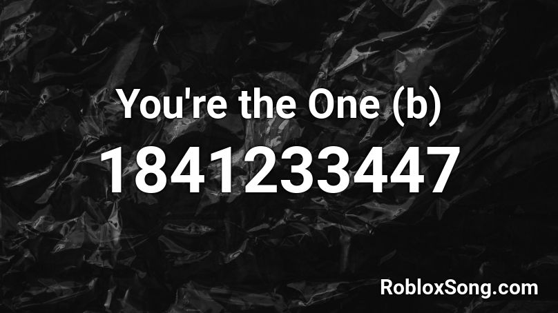 You're the One (b) Roblox ID