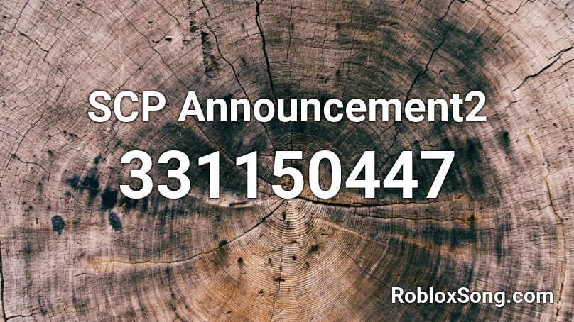 SCP Announcement2 Roblox ID