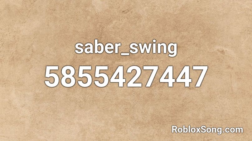 saber_swing Roblox ID