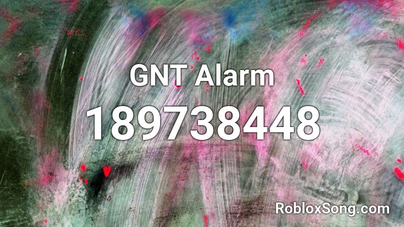 GNT Alarm Roblox ID