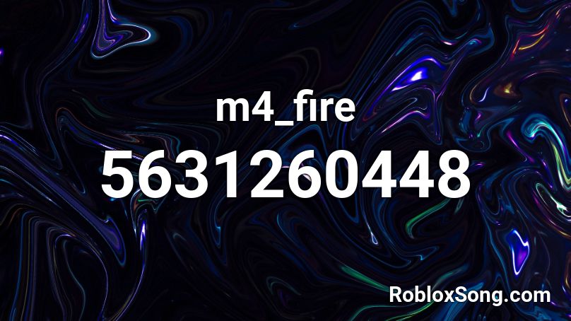 m4_fire Roblox ID