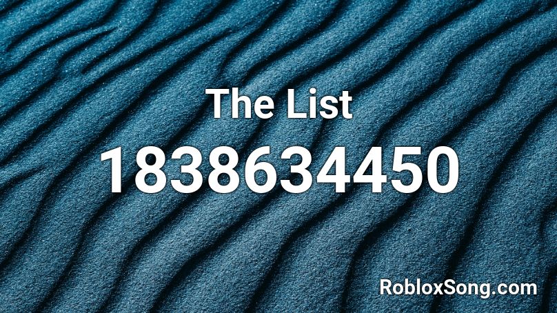 The List Roblox ID