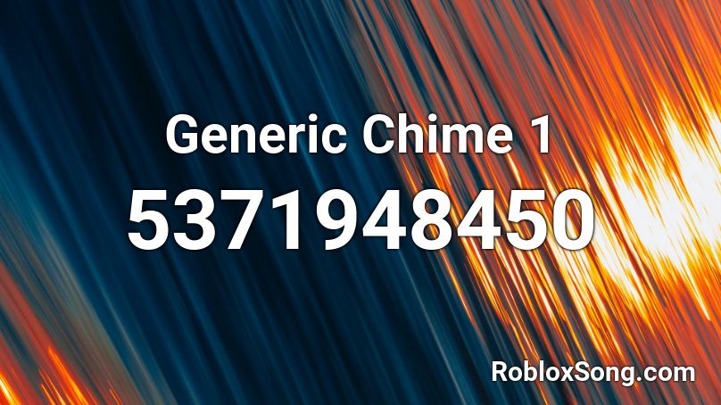 Generic Chime 1 Roblox ID
