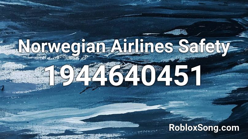 Norwegian Airlines Safety Roblox ID