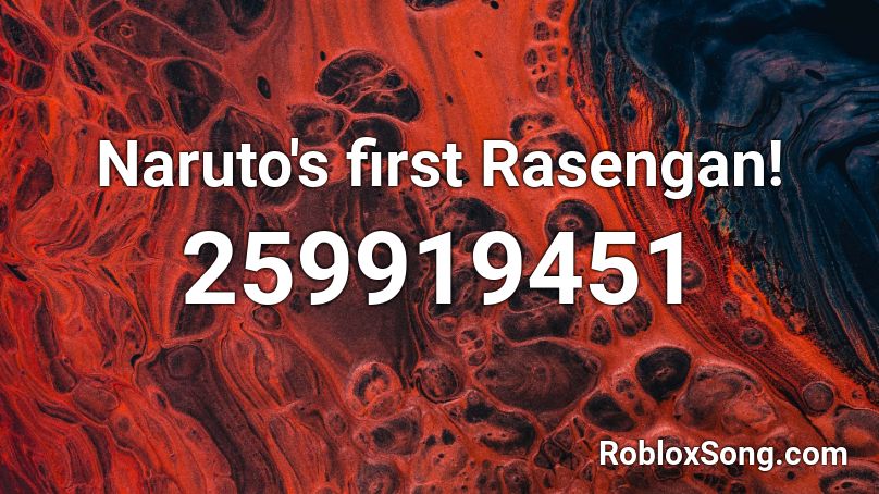 Naruto's first Rasengan! Roblox ID