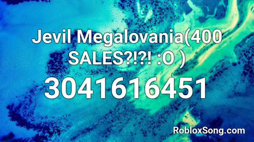 Jevil Megalovania(400 SALES?!?! :O ) Roblox ID