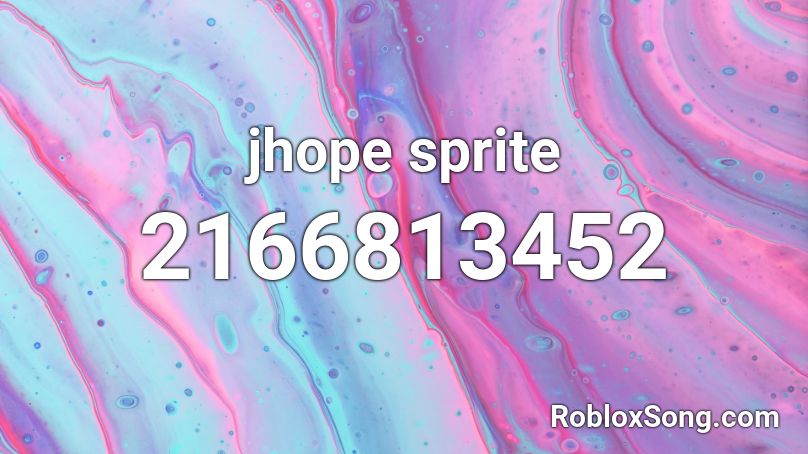 jhope sprite Roblox ID