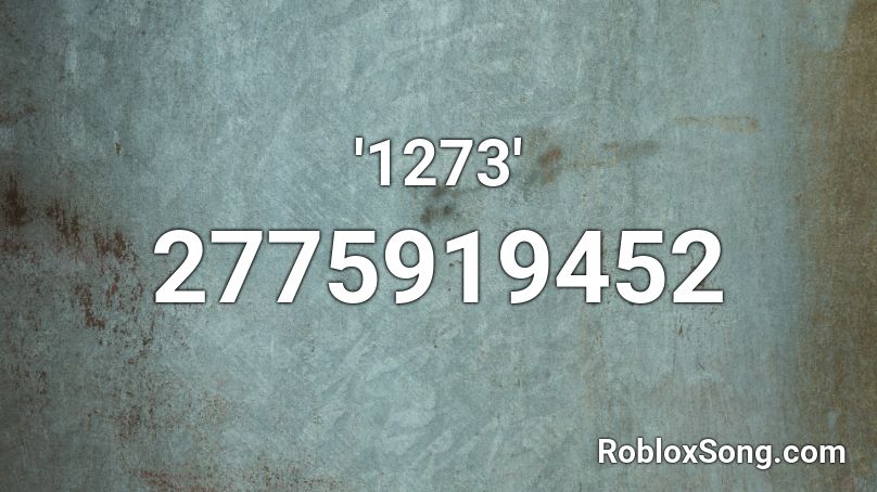 '1273' Roblox ID