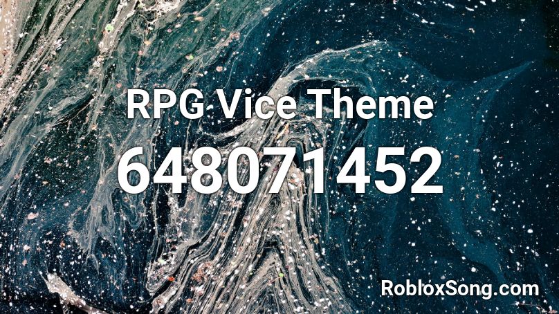 RPG Vice Theme  Roblox ID