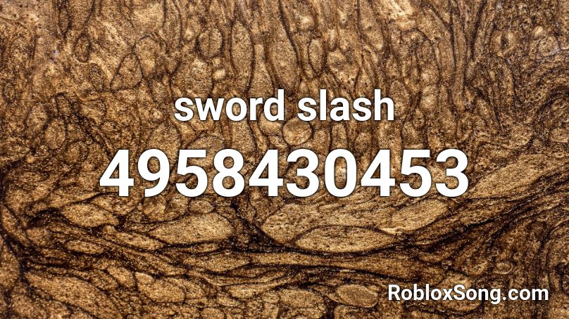 sword slash Roblox ID