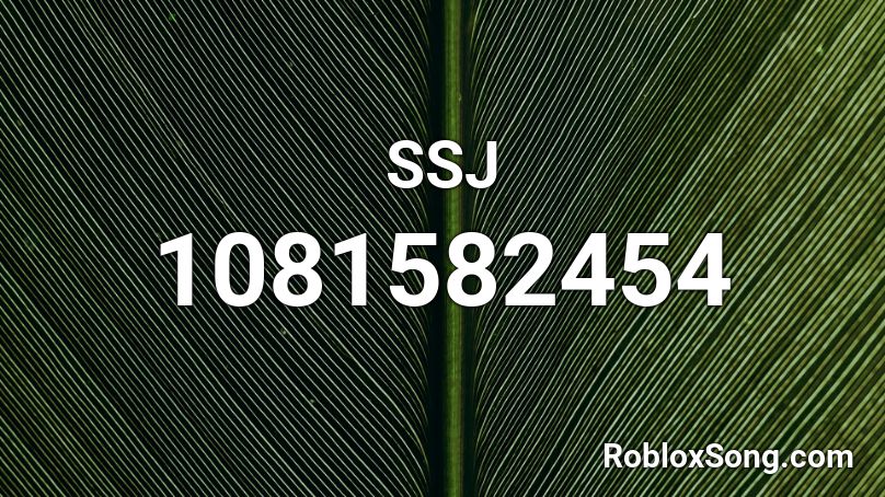 SSJ Roblox ID