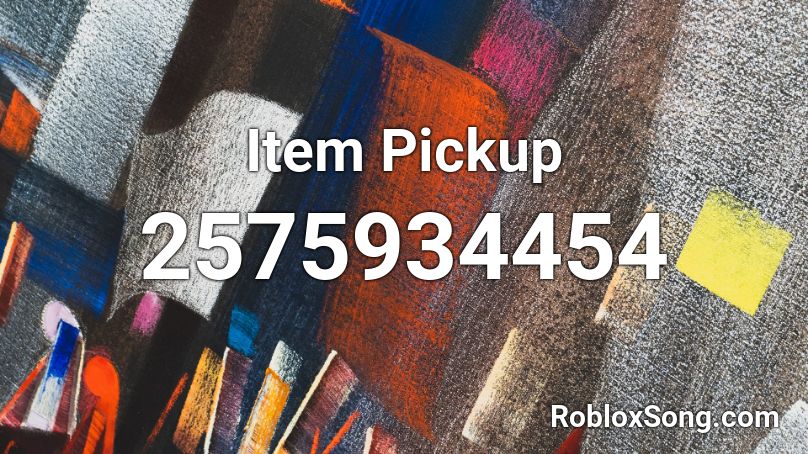 Item Pickup Roblox ID
