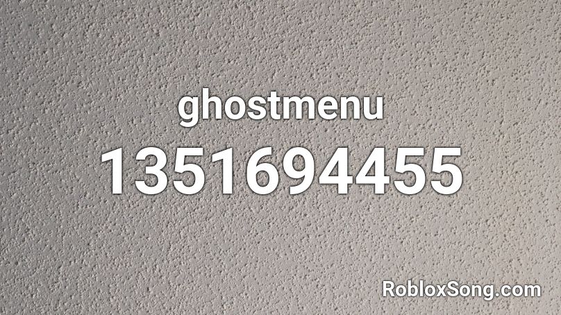 ghostmenu Roblox ID