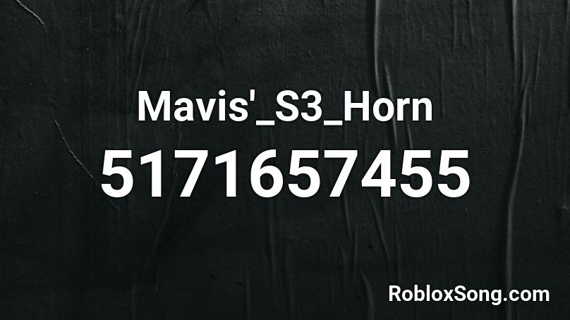 Mavis'_S3_Horn Roblox ID