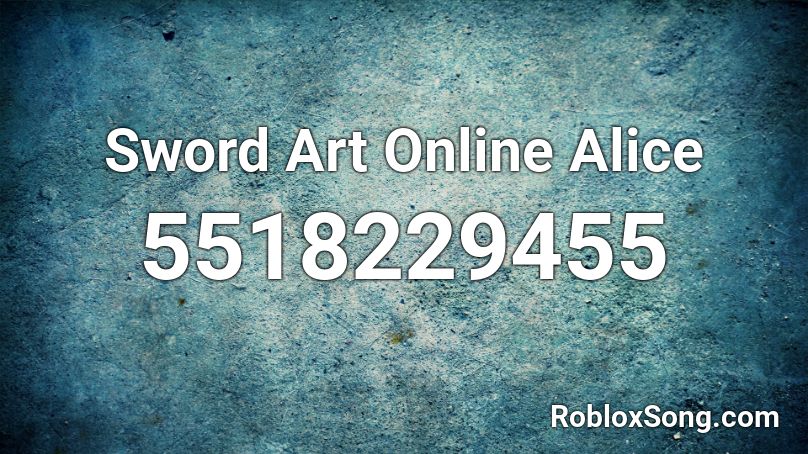 Sword Art Online Alice Roblox ID