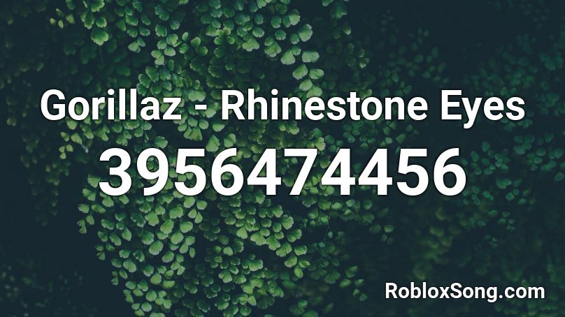 Rhinestone Eyes - gorillaz roblox paino sheet