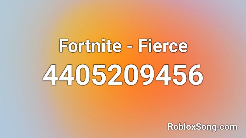 Fortnite - Fierce Roblox ID