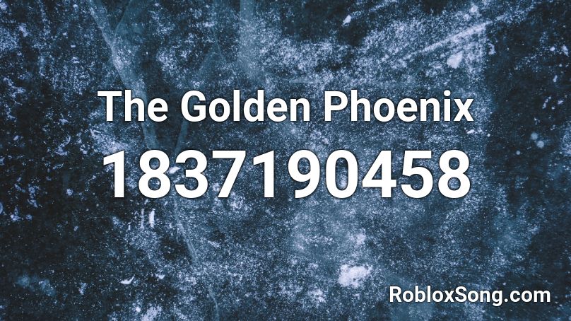 The Golden Phoenix Roblox ID