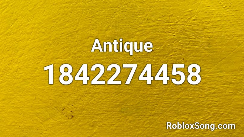 Antique Roblox ID