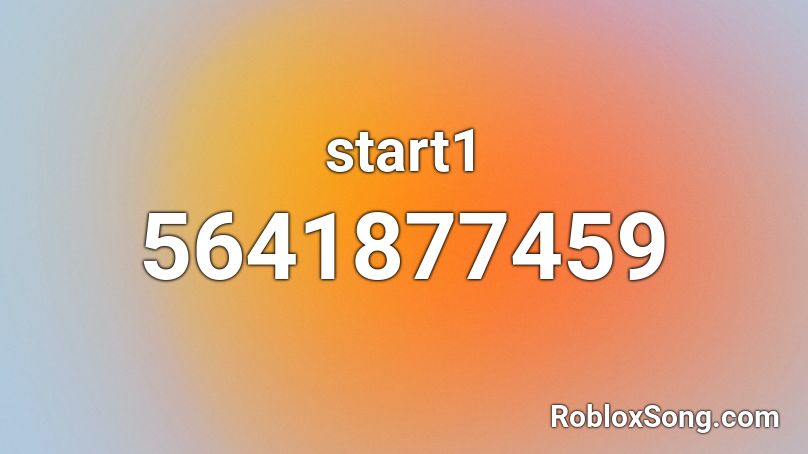 start1 Roblox ID