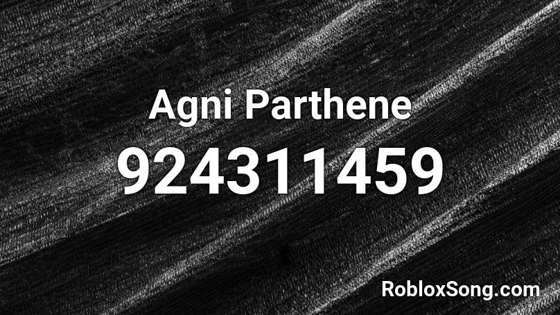 Agni Parthene Roblox ID